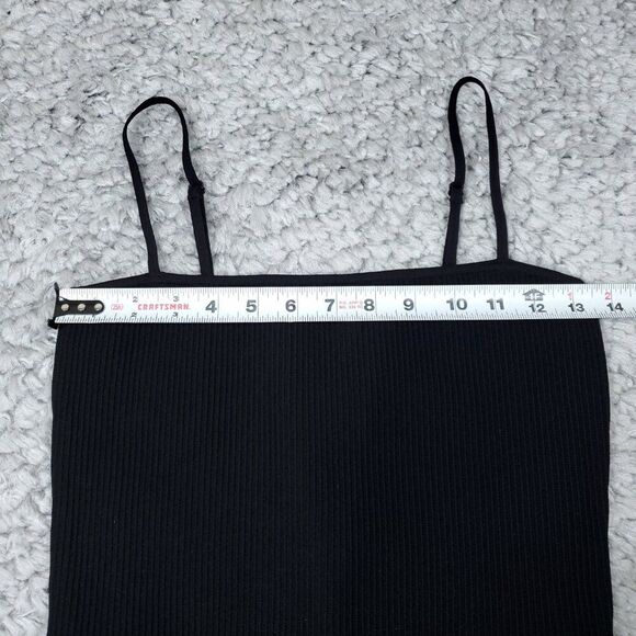 Aritzia Babaton Sculpt Knit Cami Mini Dress Black Stretch Size Medium - Picture 6 of 8